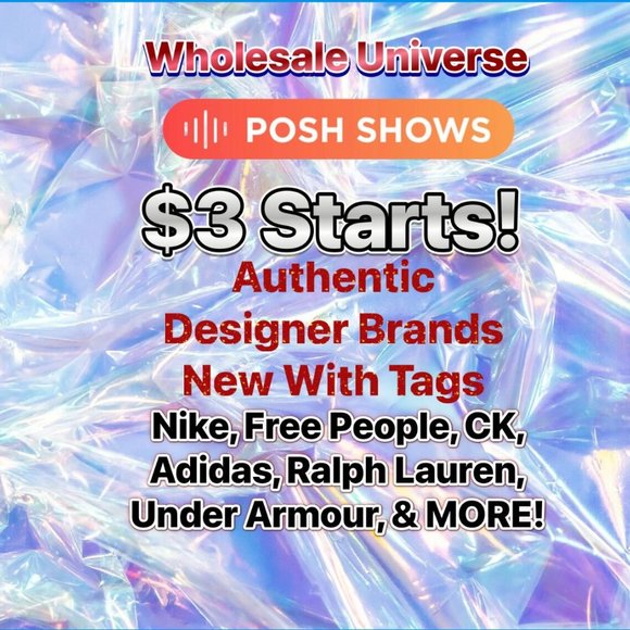$3 STARTS! DESIGNER BRANDS! 7/14 ****ALL SALES ARE FINAL***** - Picture 1 of 3